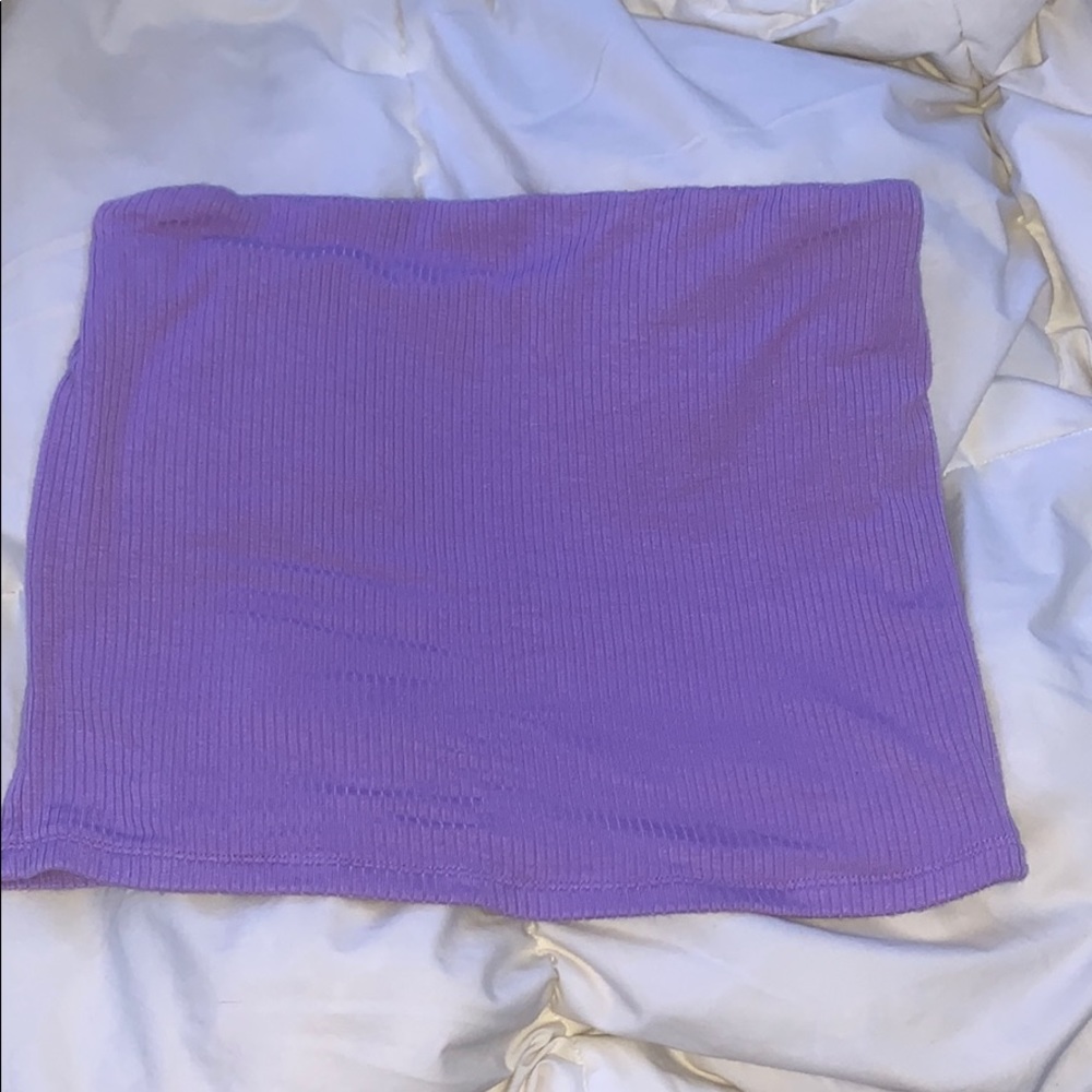 American eagle cropped strapless top